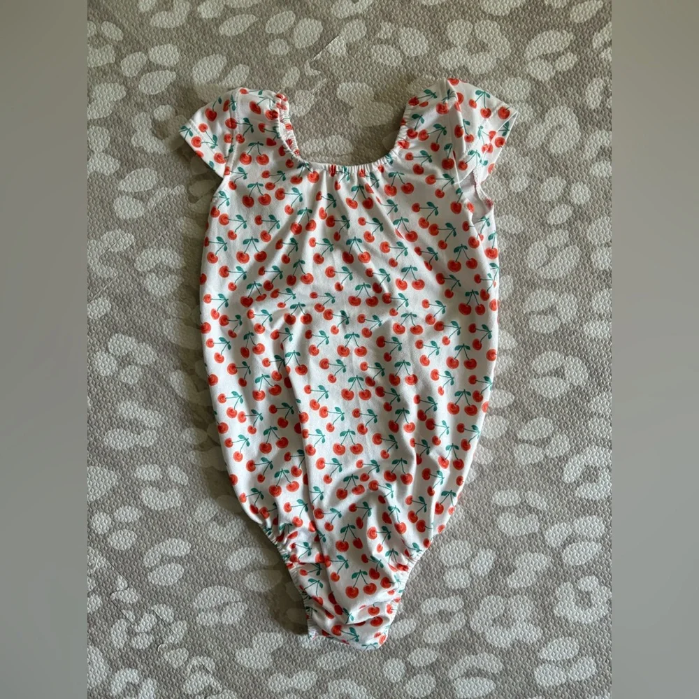 Baileys Blossoms 4T girls cherry bodysuit - Picture 3 of 5